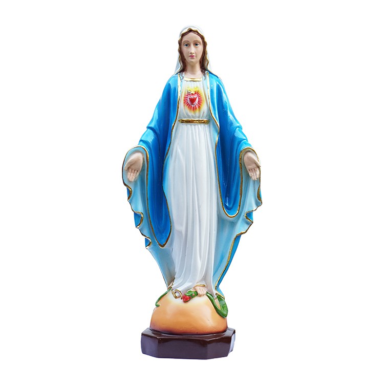 Statue Of Our Lady Of The Sacred Heart 35cm-open Hand Statue Of Our Lady-Spiritual Statue