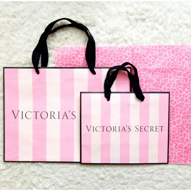 Victoria Secret Paper Bag Small+Medium Size | Shopee Malaysia