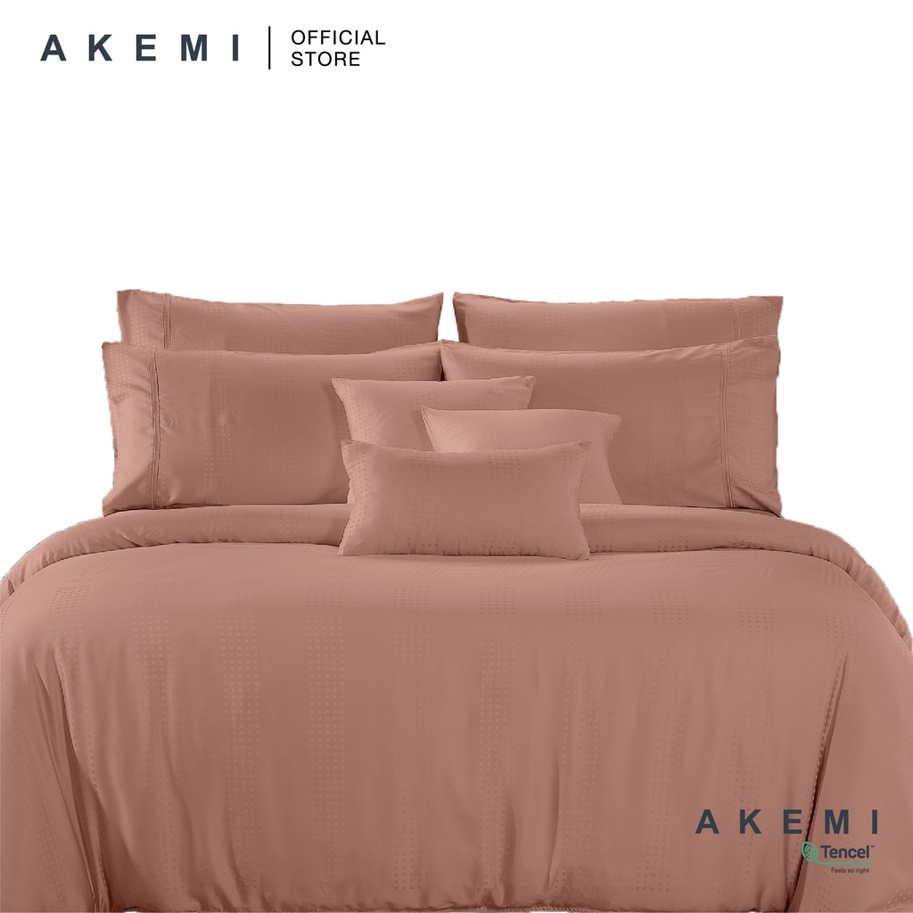 AKEMI Tencel Modal Earnest Motya Fitted Bedsheet Set 880TC Shopee