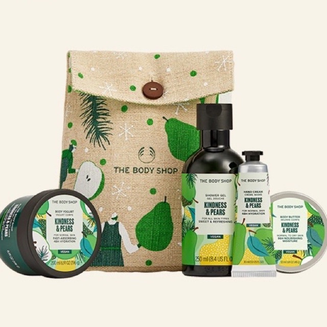 The Body Shop Kindness & Pears Essentials Gift Set Shopee Malaysia