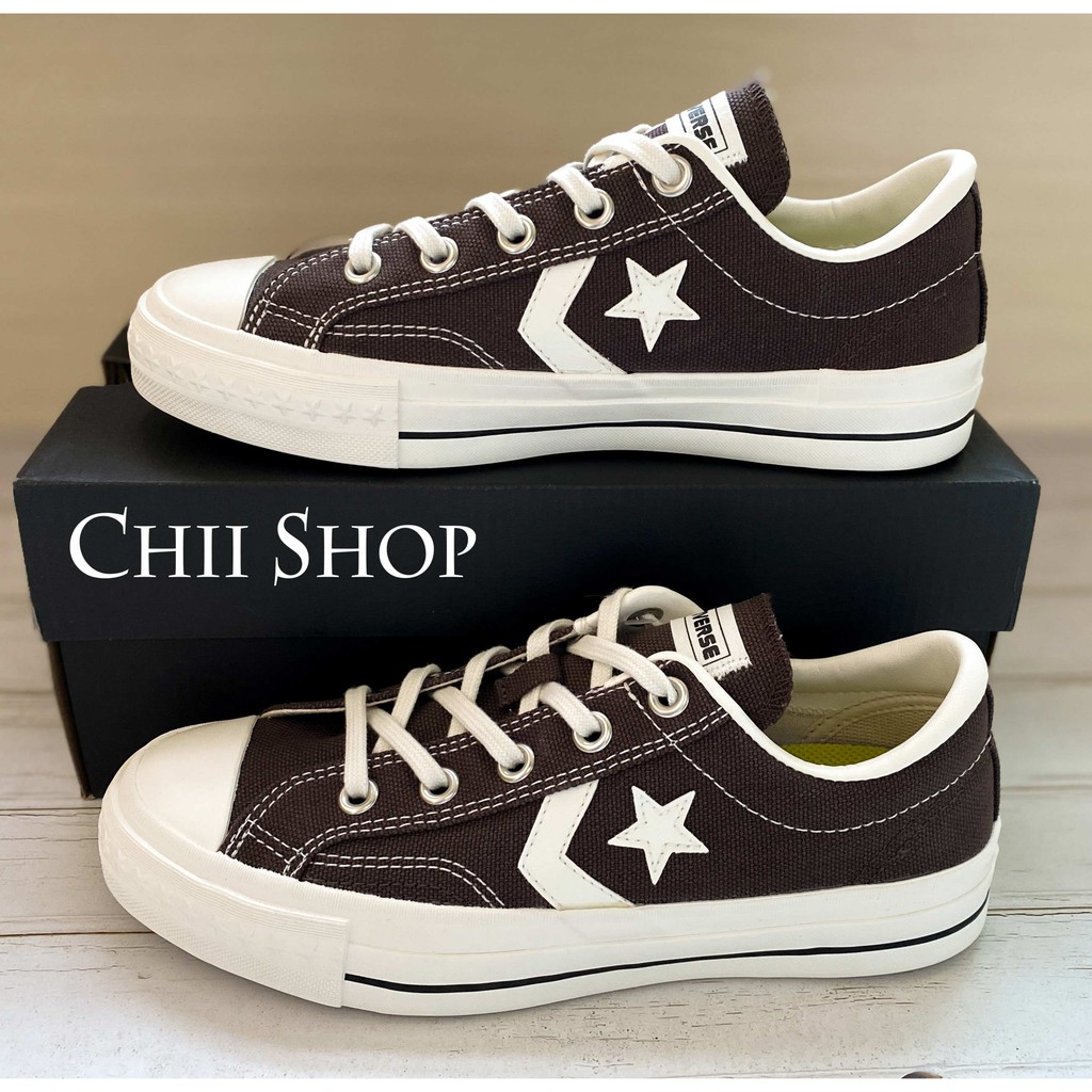 dark brown converse