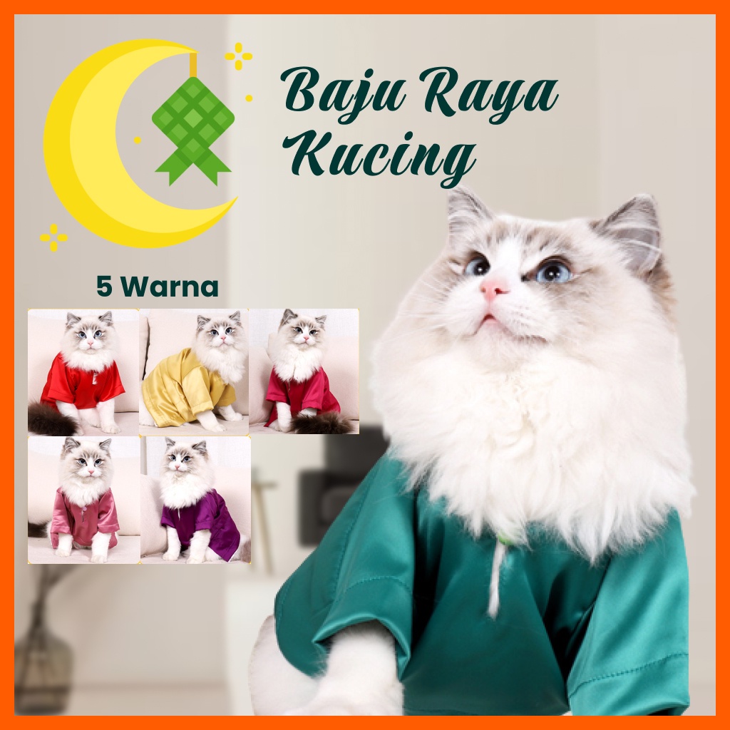 Baju Raya Kucing Baju Kurung Baju Melayu Raya Aidilfitri Cat Clothes Costume Hari Raya Shopee
