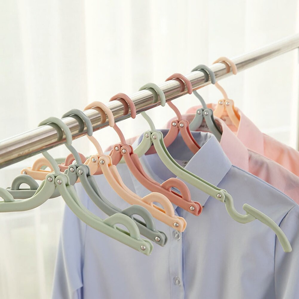 Travel Hangers Folding Clothes Hanger Portable Saving Space Magic