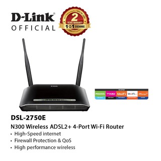 D-LINK DSL-2750E Wireless N 300mbps Streamyx ADSL2+ Modem ...