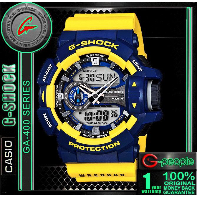 Casio G Shock Ga 400 9b Ga 400 Watch Shopee Malaysia