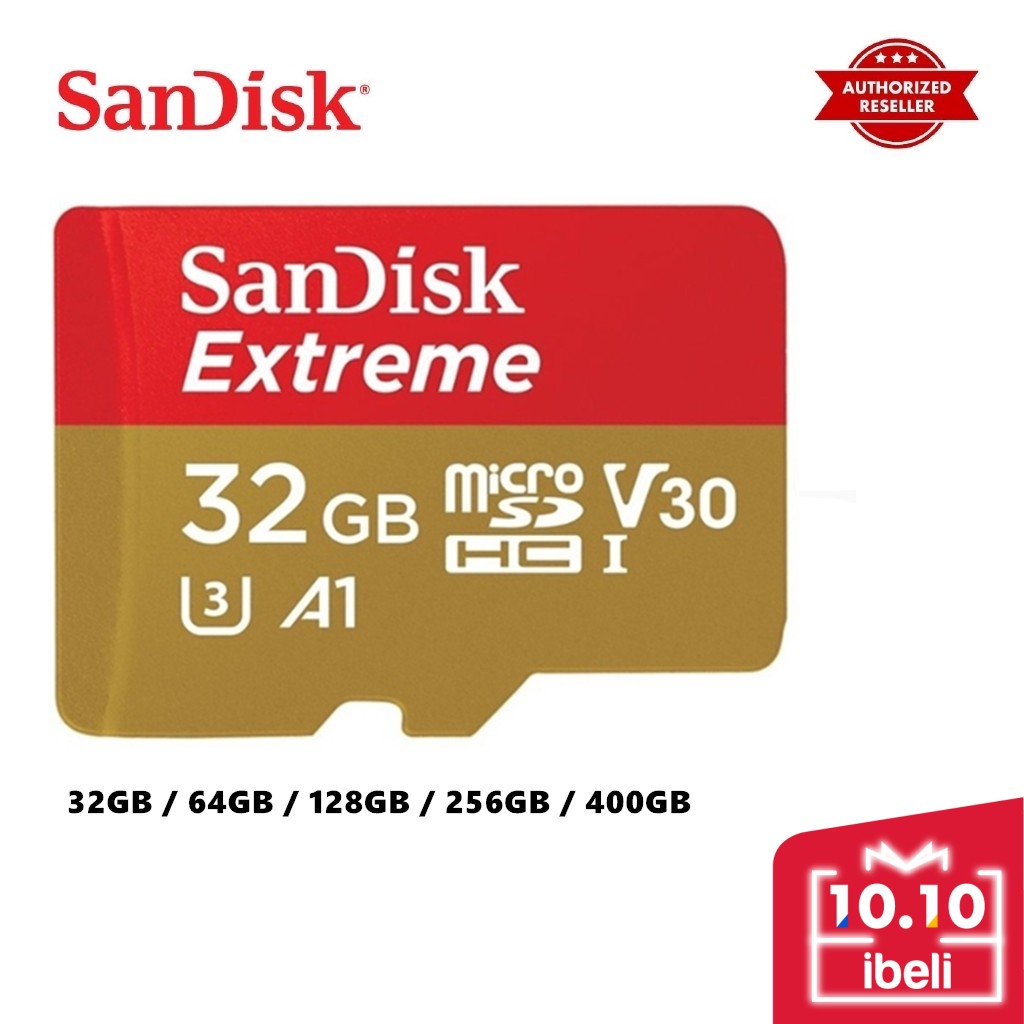 Sandisk Extreme 100MB/s 32GB 160MB/s 64GB/128GB/256GB/400GB Micro SD