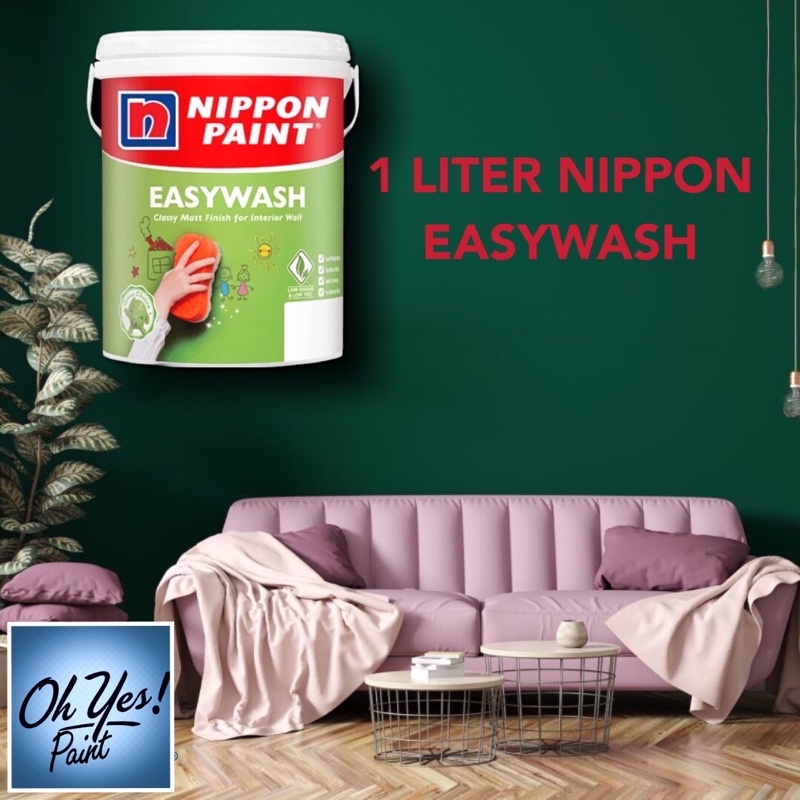 1 LITER NIPPON PAINT EASYWASH | Shopee Malaysia