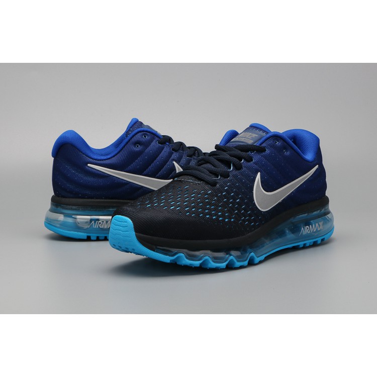 Original Nike Air Max 17 Blue Flyknit Sport Running Shoe For Men Size 39 45 Shopee Malaysia