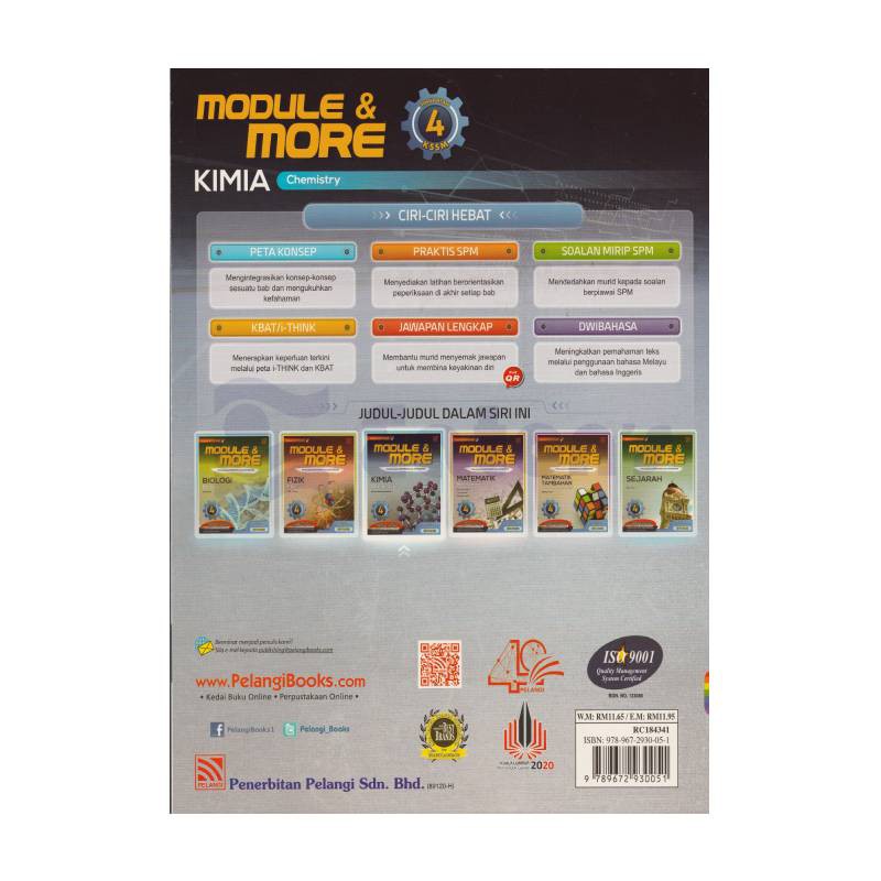 Pelangi Activity Book Buku Latihan Module More Kssm Kimia Tingkatan 4 Edisi Murid Dwibahasa 2021 Shopee Malaysia