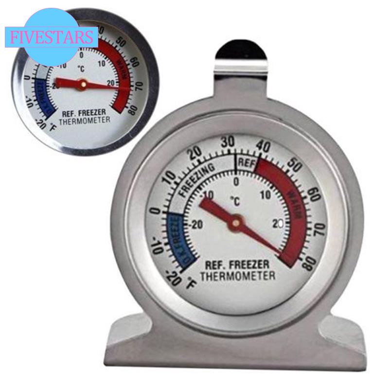 Thermometer With Stand Fridge Room Temperature Gauge Dial aus Stainless Steel 