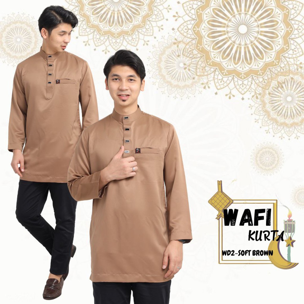 Njc Kurta Wafi Kurta Lelaki Saiz Xs 5xl Baju Lelaki Dewasa Lengan Panjang Leher Cekak Musang Regular Fit Plus Size Shopee Malaysia