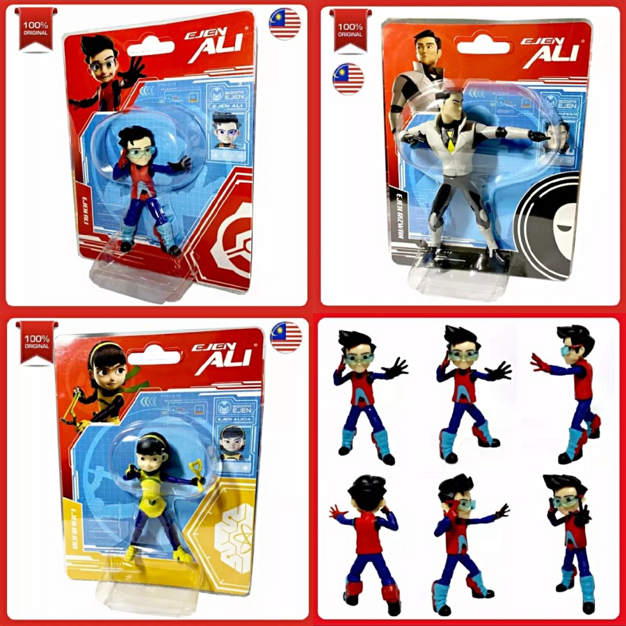 Legend Toys Station Ejen Ali Action Figure - Ejen Ali , Alicia, Rizwan ...