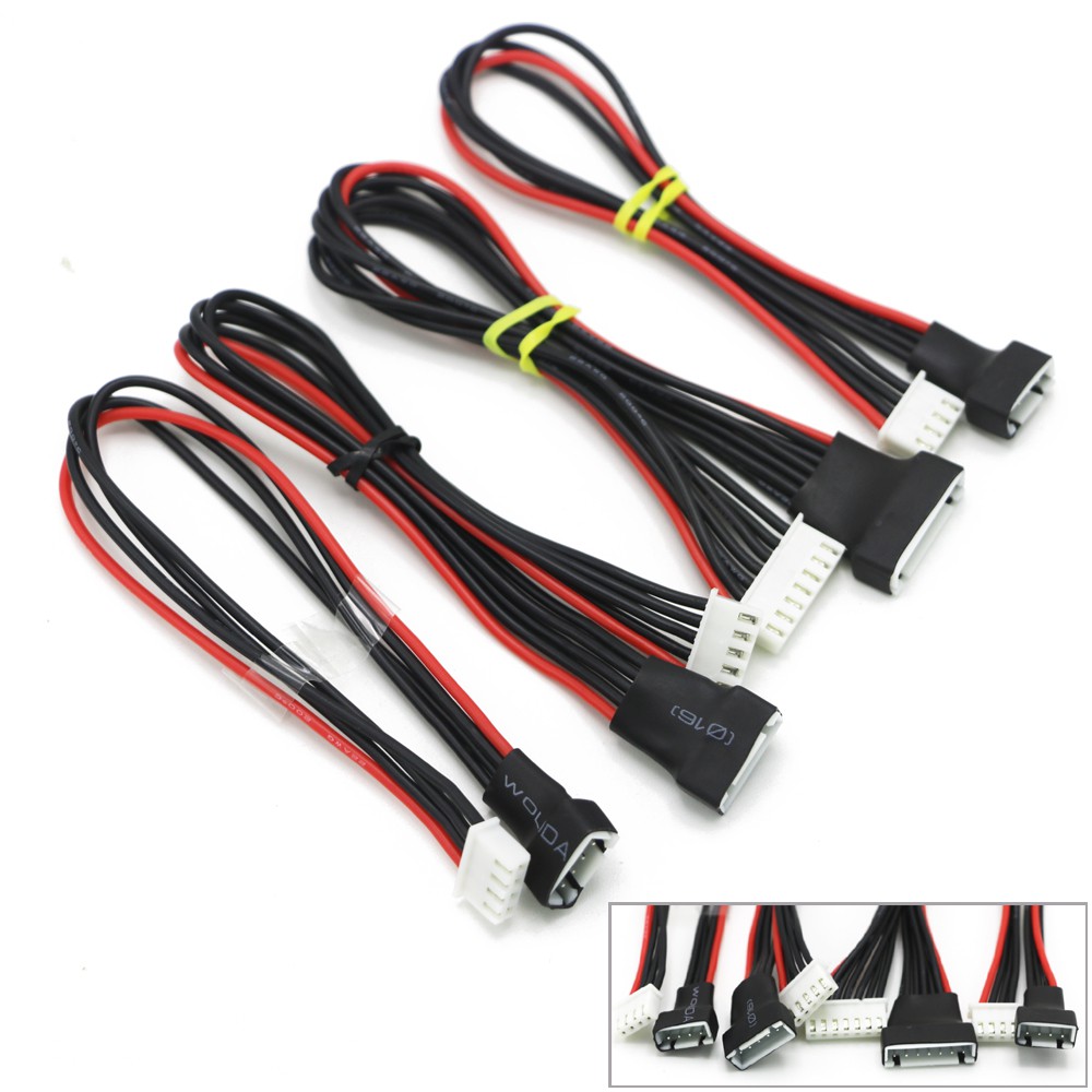 2S 3S 4S 300mm Lipo Balance Wire Extension Charged Cable for Battery Charger 
