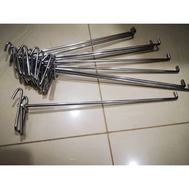 Chrome Display Netting Hook 12 inch (Second hand) Shopee Malaysia