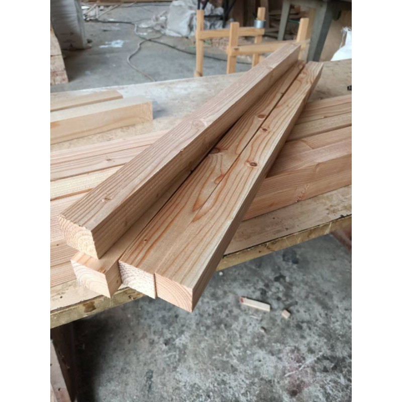  Kayu  PINE WOOD BARU  1 inc x 2 inc Shopee Malaysia