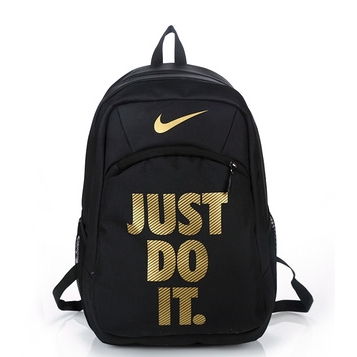 black and gold school backpack