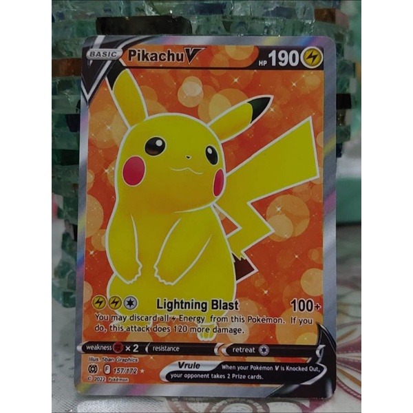Rare Pikachu V Pokemon Card | Shopee Malaysia