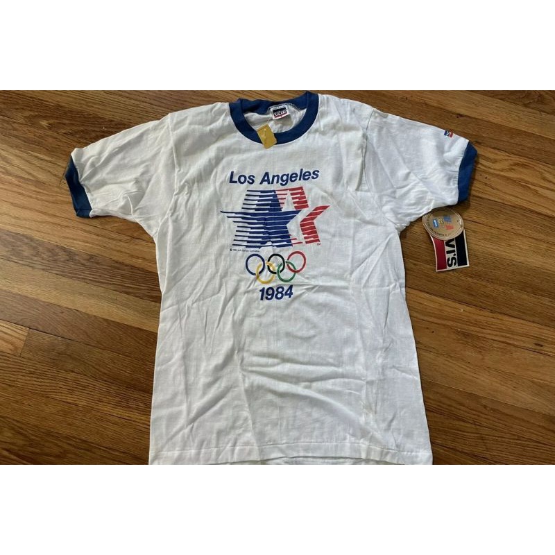 Vtg 80s levis olympic los angeles 1984 tee shirt with in tags | Shopee  Malaysia