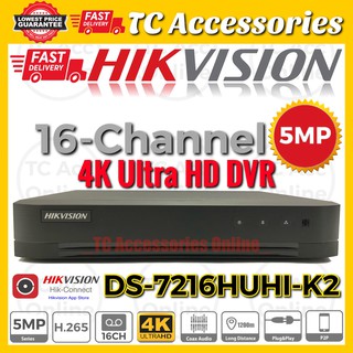 Hik Vision 16 Channel Ds 7216huhi K2 Turbo Hd Dvr Shopee Malaysia