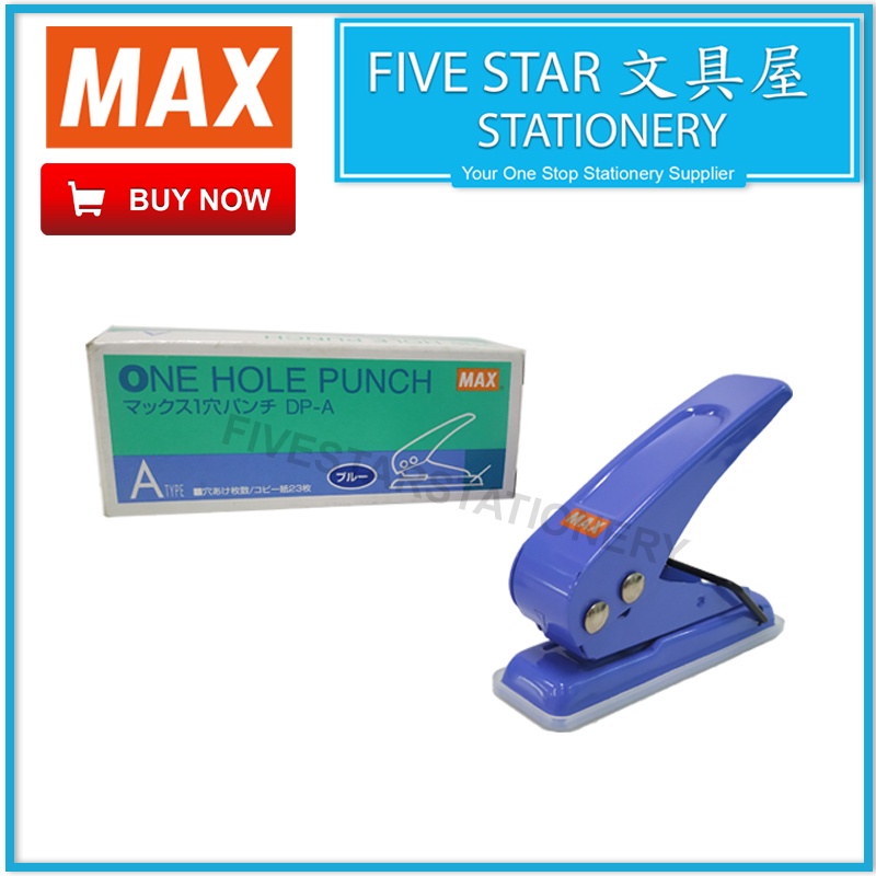 MAX Puncher DP-A Stationary Stationery Five Star Puncher School Office  Factory Paper Puncher | Shopee Malaysia