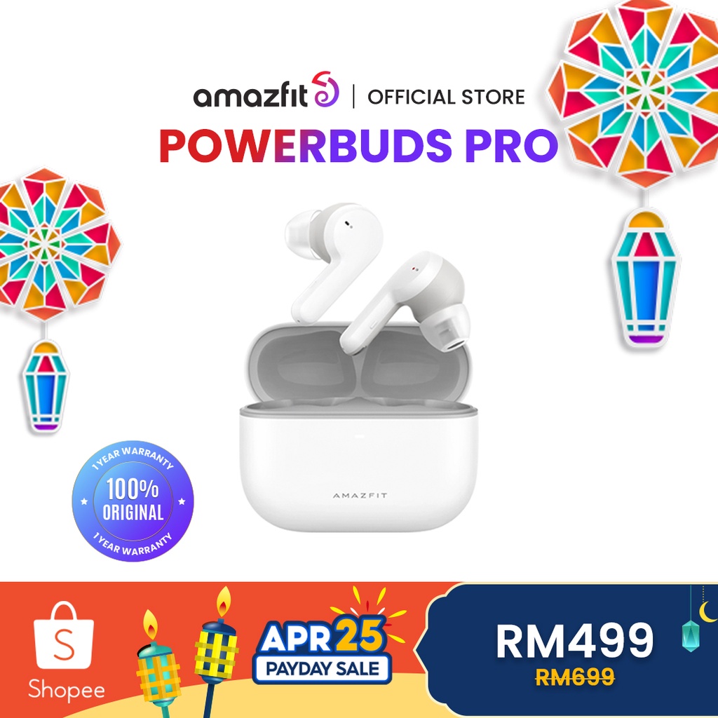 Amazfit PowerBuds Pro TWS IP55 | Noise Cancellation | Posture Reminder[1 Year Amazfit Malaysia Warranty]