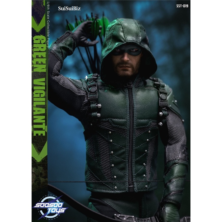 Stock  Soosootoys 1/6 SST019 Green Arrow Vigilante Male   Action Figure Model To 