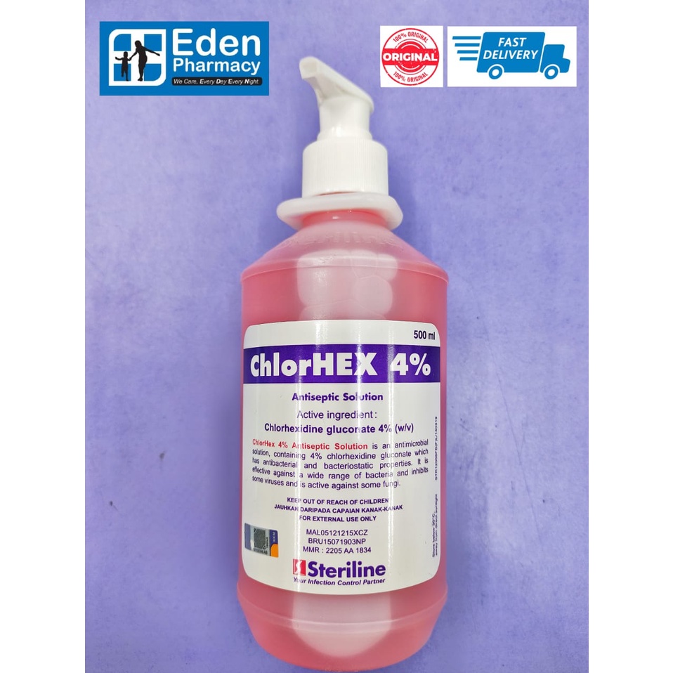 Steriline Chlorhex 4 Antiseptic Solution, chlorhexidine ( 500ml