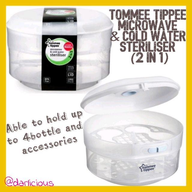 Tommee Tippee Microwave & Cold Water Steriliser (2 in 1) | Shopee Malaysia