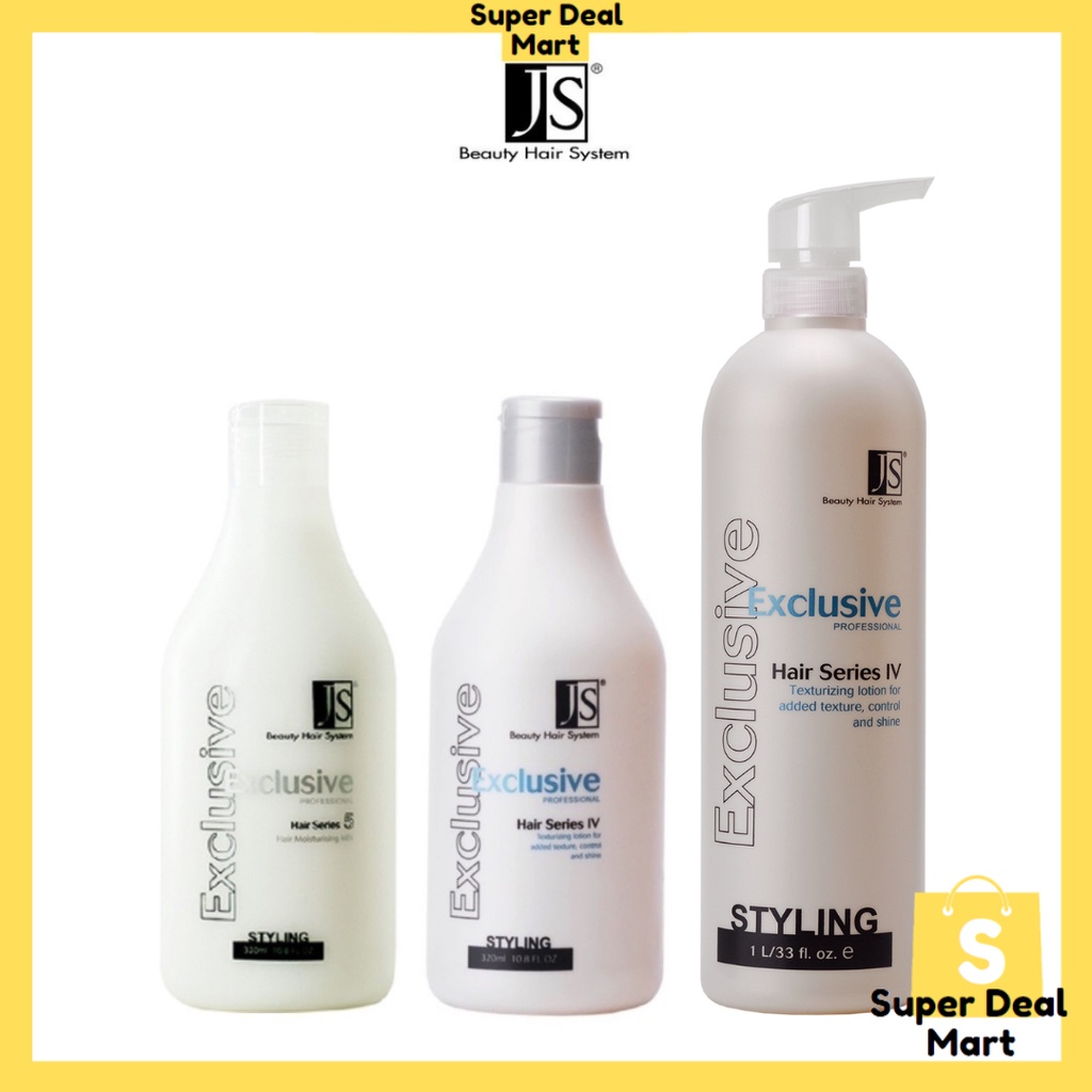 JS Texturizing Lotion (IV) Hair Styling ( 320ml / 1000ml ) / JS Moisturising Milk (5) Hair Styling ( 320ml )