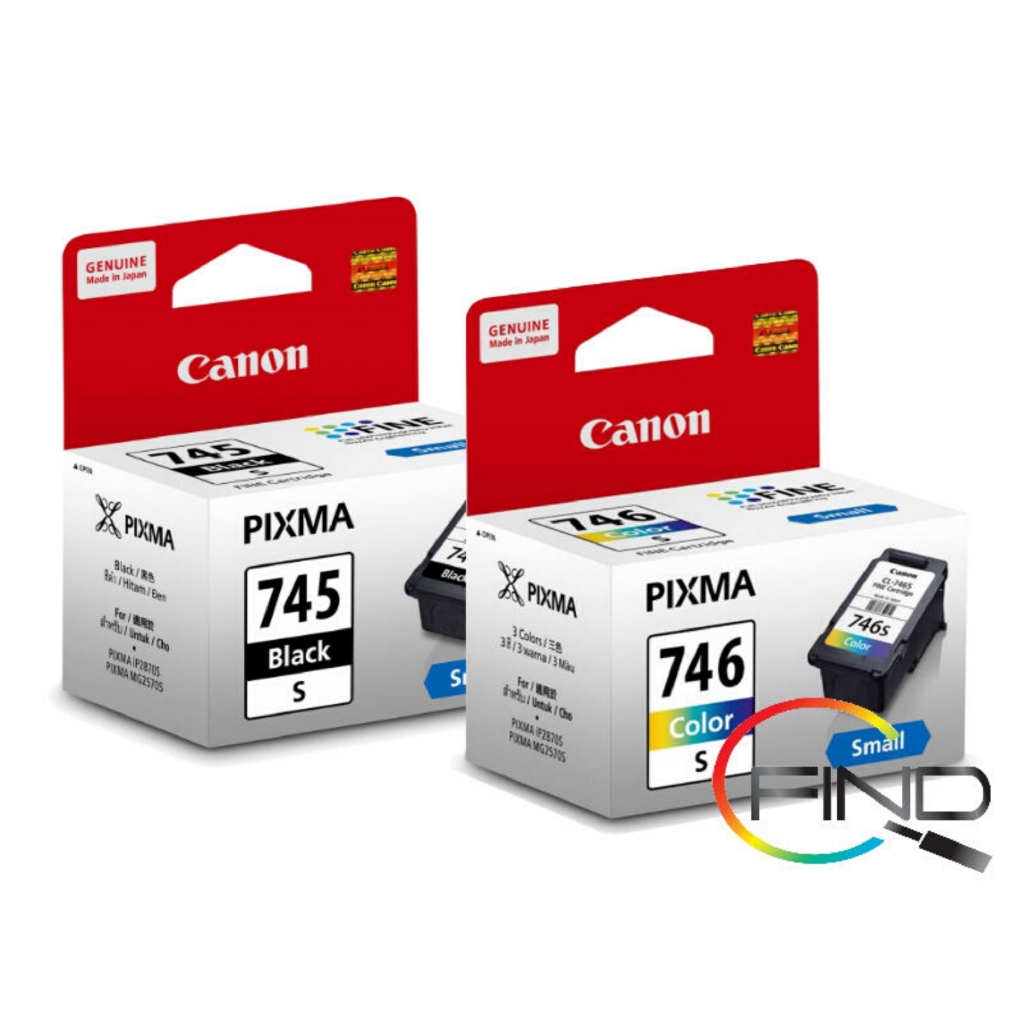 CANON PG745S BLACK CARTRIDGE + CL746S COLOR CARTRIDGE for TS207/TS307