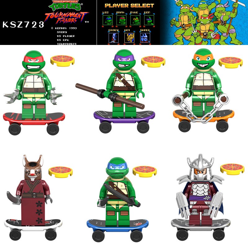 teenage mutant ninja turtles lego figures