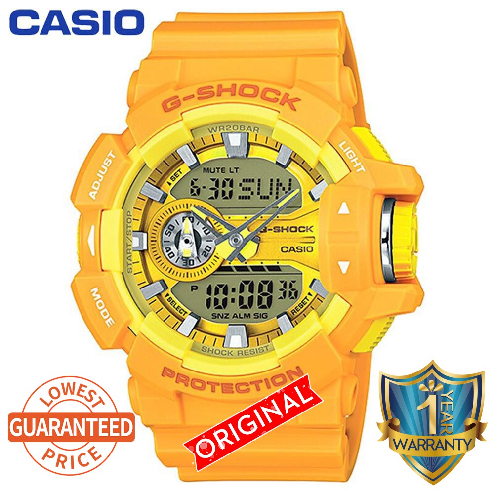 g shock ga 400 yellow