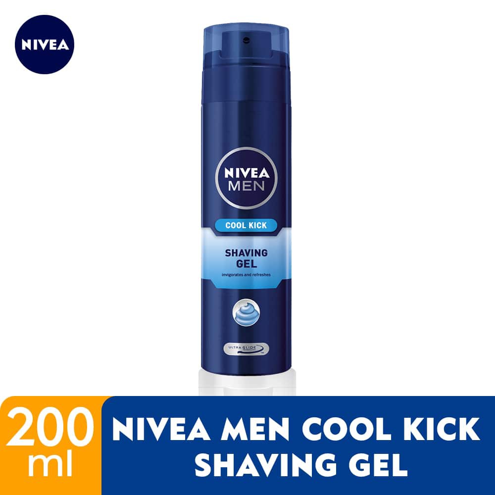 Nivea Men Shaving Cool Kick Shaving Gel 200ml Shopee Malaysia