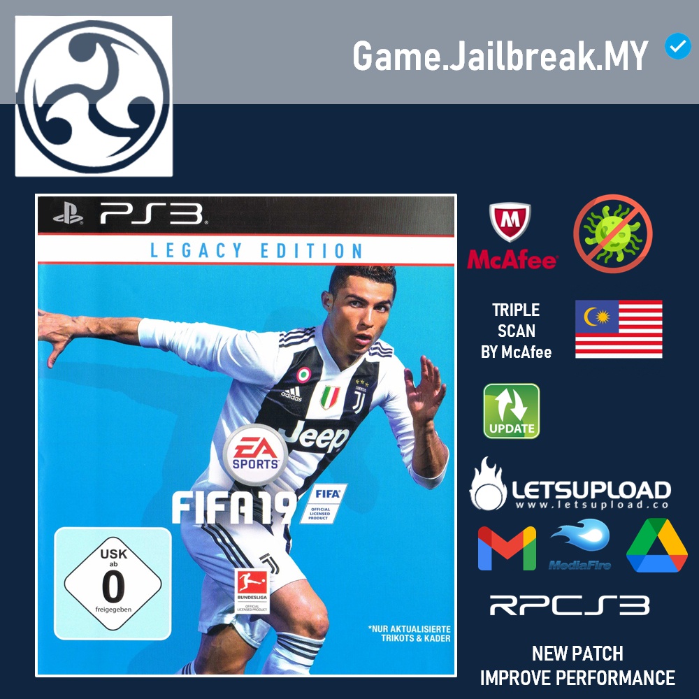 PS3 Fifa 19 Legacy Edition Digital Download (PKG/ISO File) Jailbreak and PC Shopee Malaysia