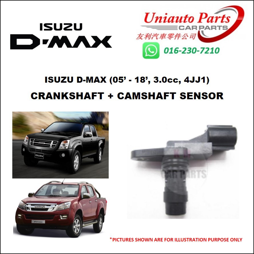 ISUZU DMAX (05' - 18', 3.0cc, 4JJ1) CRANKSHAFT / CAMSHAFT SENSOR (PIECE ...