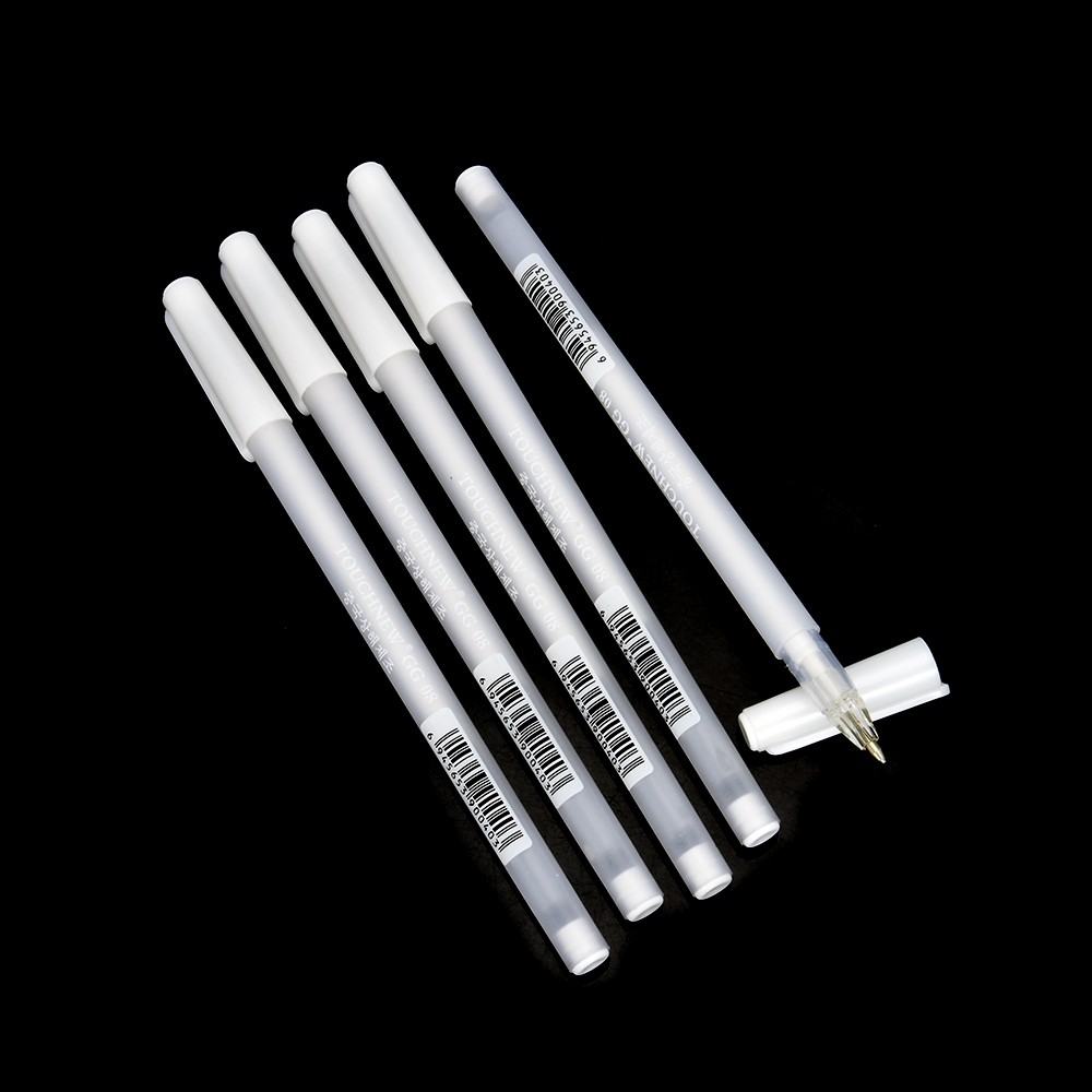 0.8mm White Gel Ink Marking Pen TOUCHNEW Artist Painting highlight brush Pen