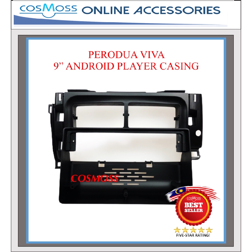 9'' Car Audio Player Casing For Perodua VIVA BLACK Colour ( FOR ANDROID