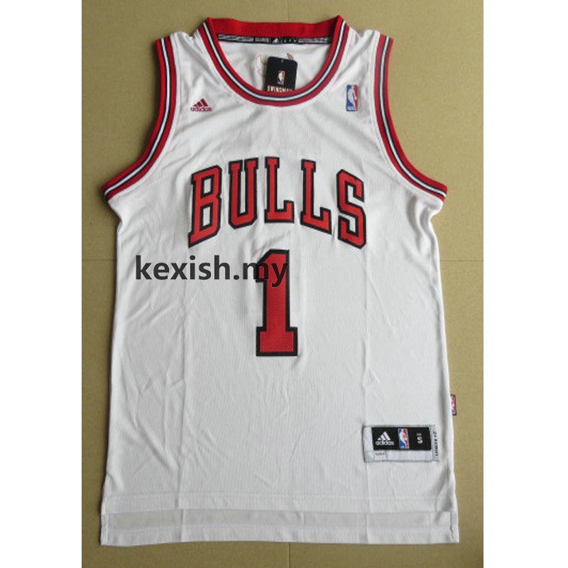 derrick rose jersey white