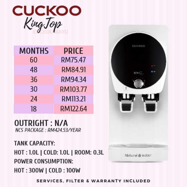 Cuckoo King Top Water Purifier Shopee Malaysia