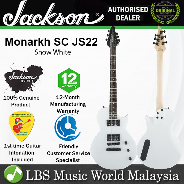 Jackson JS22 Monarkh SC HH Pickup Amaranth Finger Board Electric Guitar - Snow White (JS 22)