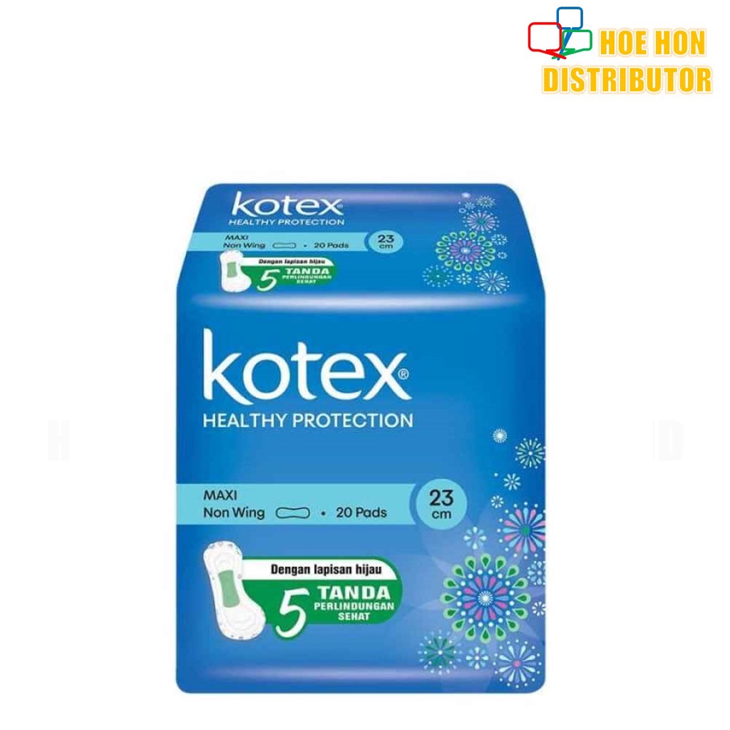 Kotex Healthy Protection Sanitary Pad Tuala Wanita Maxi Non Wing 23cm