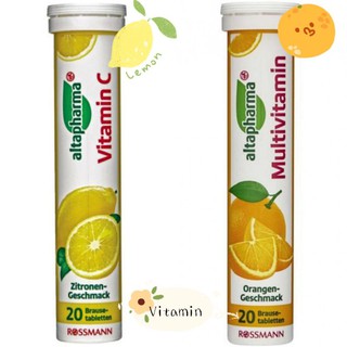 Germany Rossmann Alttaphkarma Vitamin C Effervescent Tablets Tablets Bottle Shopee Malaysia