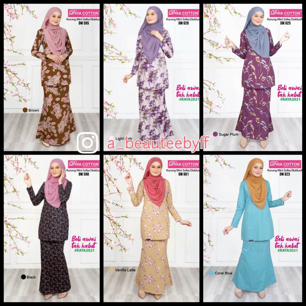 Baju Kurung English Cotton Mini Sofea Eksklusif Shopee Malaysia 1566