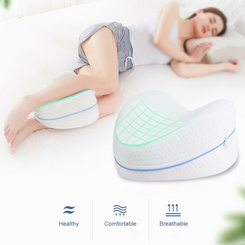 Heart-shaped Memory Cotton Leg Pillow - For Body Knee Side Lying Support Cushion Legs Pain Relief