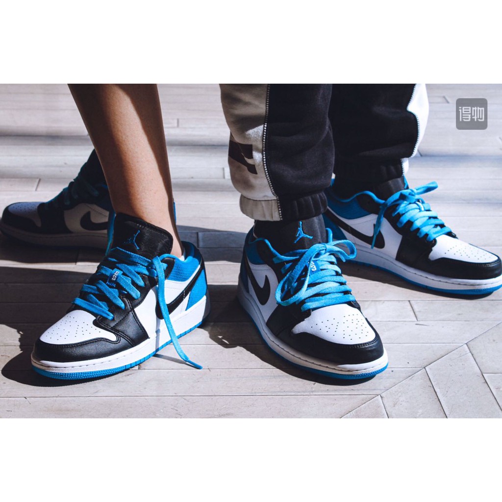 Air Jordan 1 Low Laser Blue Board Shoes Flat Bottom Non Slip Sport Shoes For Men And Women Shopee Malaysia