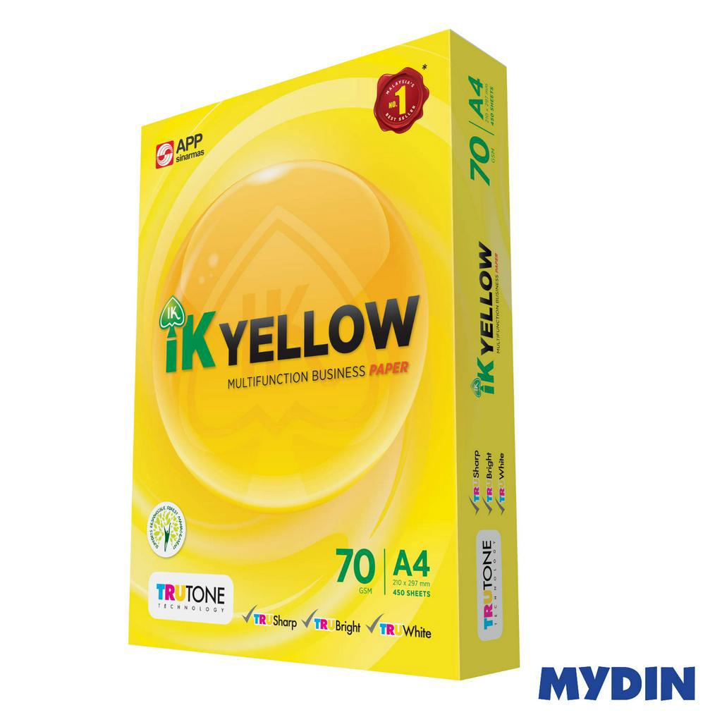 IK Yellow A4 Multifunction Business Paper (70gsm x 450’s)