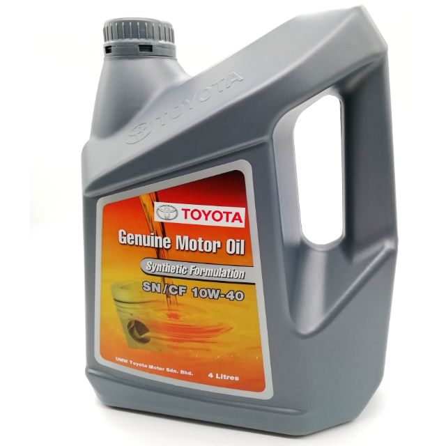 TOYOTA SEMI-SYN SN 10W40 4L ENGINE OIL | Shopee Malaysia