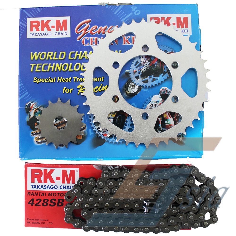 Modenas Gt128 Rkm Takasago Chain Sprocket Set 428sbx108l 15 38 Shopee Malaysia
