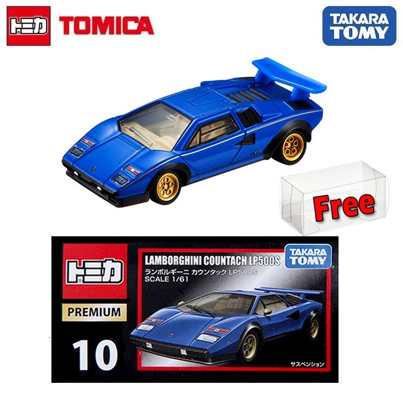 Takara Tomy Tomica Premium 10 Blue Lamborghini Countach LP500S Sports Car Model 