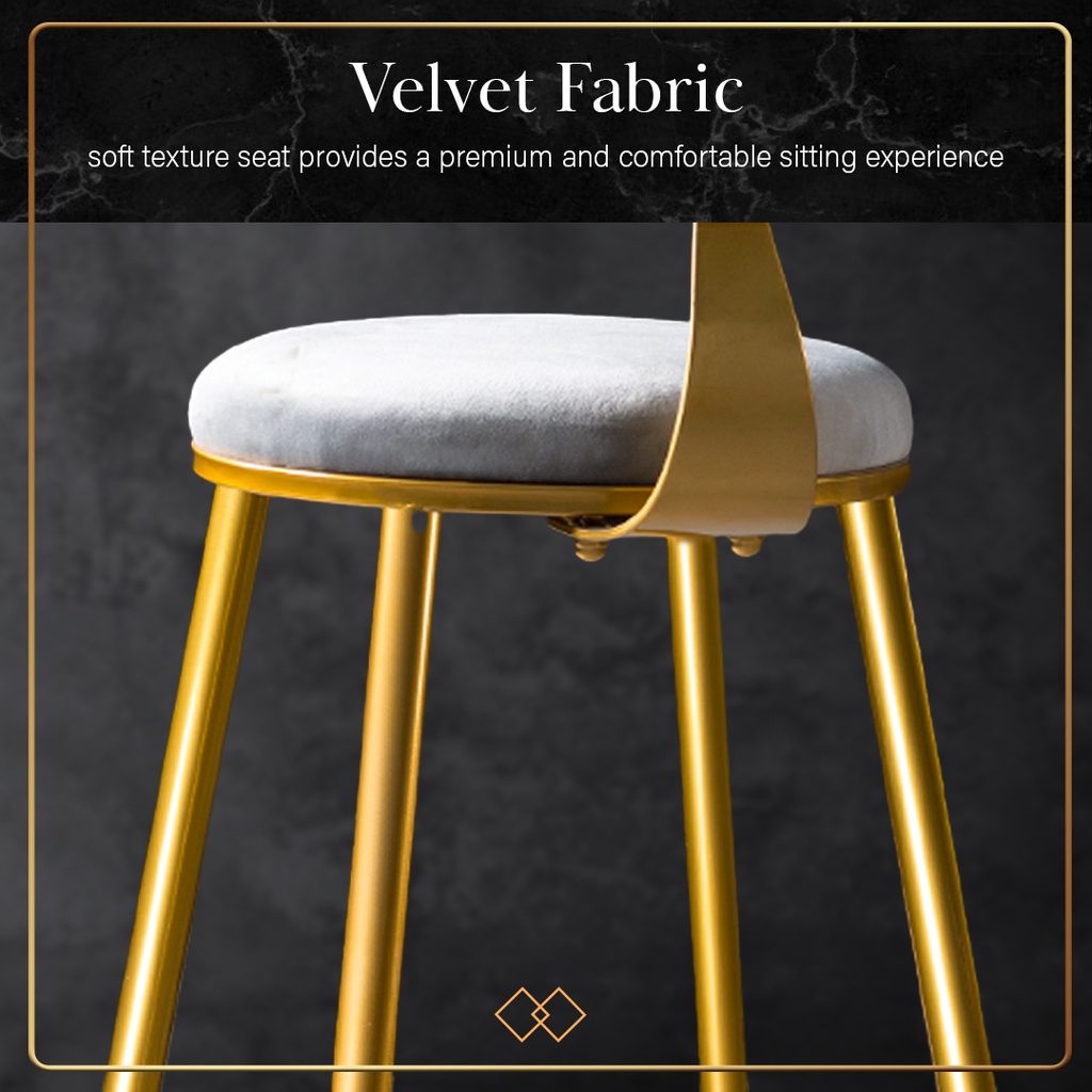 FINSSO: Parsons Gold Bar High Dining Stool